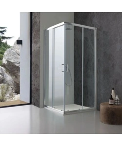 BOX DOCCIA "SOLE" CROMATO, 90X90X185 CM